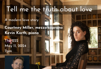 Courtney Miller and Kevin Korth present “Tell me the truth about love” at The 222