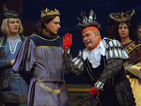 Vann as Hilarion with Rick Williams as King Gama 