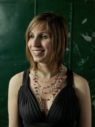 Mezzo Laurie Rubin, wearing a necklace she designed and crafted 