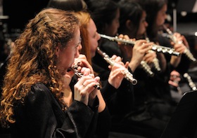 Napa Valley Youth Symphony flutes