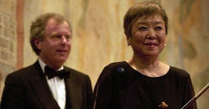 Violinist Yuko Shiokawa and her frequent concert partner (and husband) Schiff