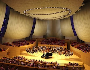 Ennead Architects' rendering of the hall's interior 