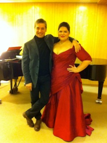 Nicola Luisotti and I in Berlin before the Poulenc Gloria with the Berlin Philharmonic 