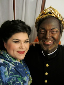 Greg Kunde as Otello and I  on opening night of Otello at La Fenice in Venice