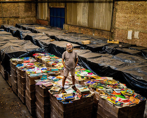 Zero Freitas with a tiny portion of his collection Photo by Sebastián Liste/Noor
