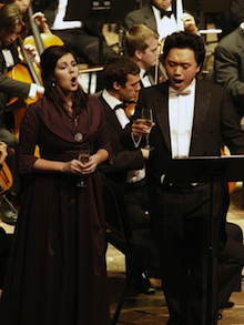 Soprano Amanda Woodbury and tenor Li Yi (Merola, 2012) both sang in Operalia 2014 Photo by Cara Owsley