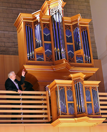 Schroeder Hall's Brombaugh organ, with organist James David Christie