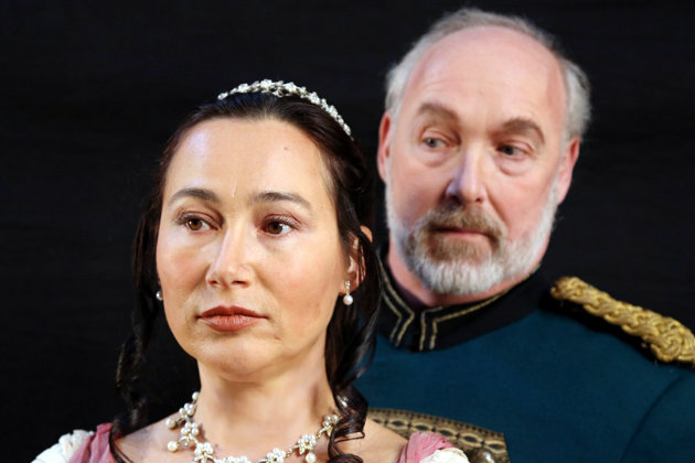 Tatiana and Prince Gremin (Photo courtesy of Otak Jump/West Bay Opera)