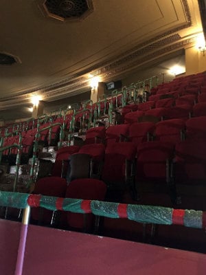 New balcony seats in place, still being assembled  (Photo by Ted Schaller/S.F. Opera)