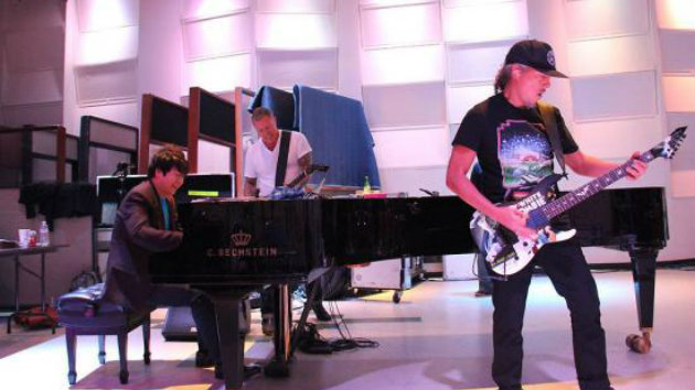 Lang Lang rehearsing with Metallica for the 56th GRAMMY awards.