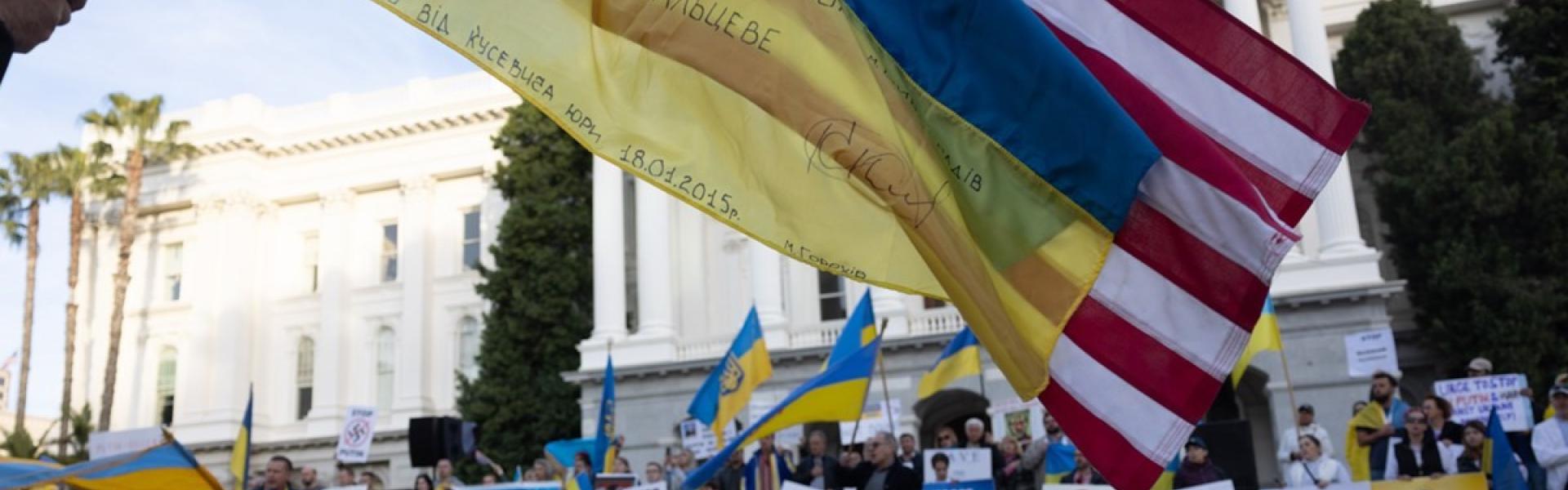 Protest in support of Ukraine