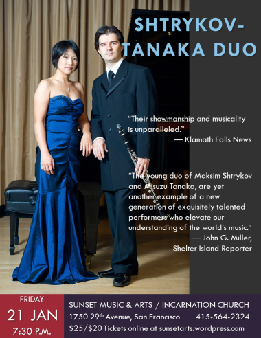 Shtrykov-Tanaka Clarinet-Piano Duo