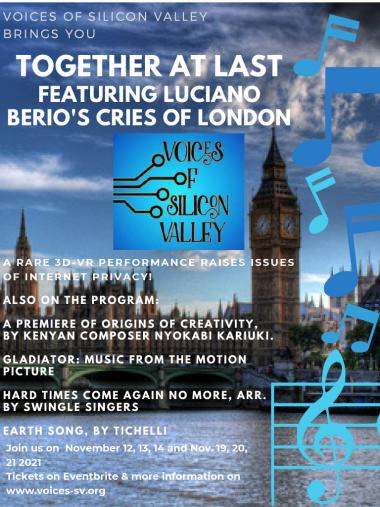 Luciano Berio's Cries of London by Voices of Silicon Valley