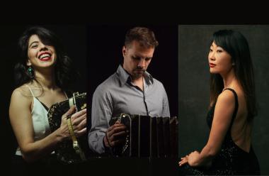 Musicians Heyni Solera, Ramiro Boero, and Sumi Lee