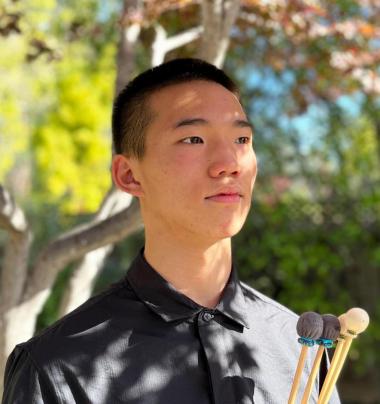 photo of Francis Chua with mallets