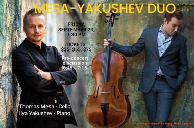 Thomas Mesa - Cello & Ilya Yakushev - Piano