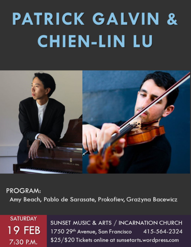 Patrick Galvin and Chien-Lin Lu