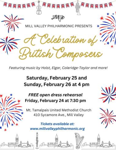 Mill Valley Philharmonic - A Celebration of British Composers