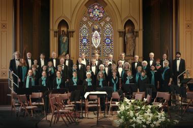 The chorale at Holy Cross Church 