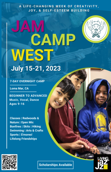 Jam Camp West, Music Vocal and Dance Overnight Camp for ages 9-16 in Northern California.