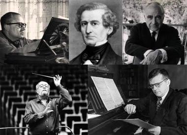 Image of composers whose music will be featured in the class series.