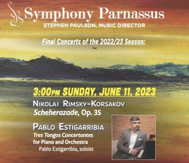 Symphony Parnassus performing Nikolai Rimsky-Korsakov and Pablo Estigarribia