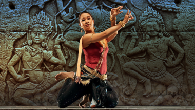 Charya Burt performing the Rebirth of Apsara