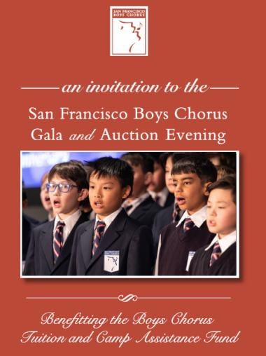 San Francisco Boys Chorus Invitation