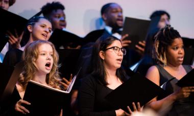 Colburn Community School choral students in concert.