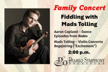 Mads Tolling and Diablo Symphony in family concert "Fiddling with Mads Tolling"