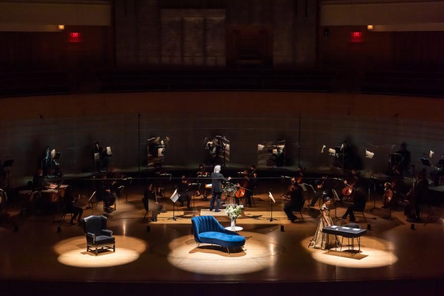 The set for Pacific Symphony’s production of Verdi’s "La traviata"