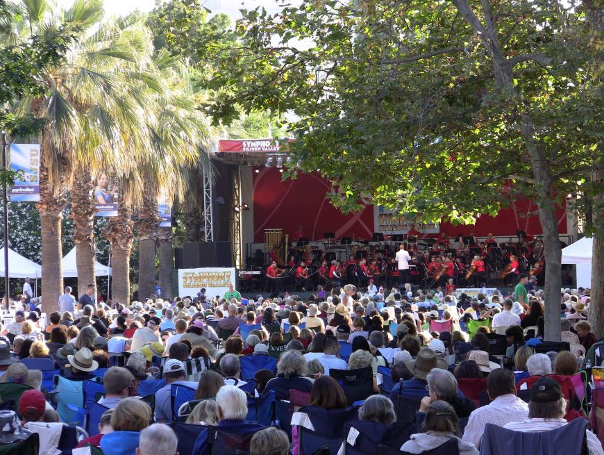 Symphony Silicon Valley gathers outdoors for “Strike Up the Band,” Sept. 4 and 5