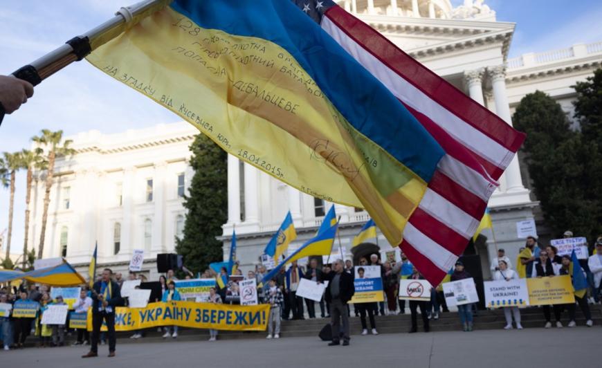 Protest in support of Ukraine