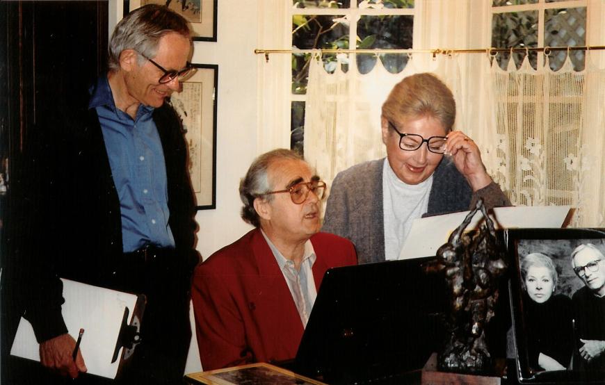 Alan Bergman, Michel Legrand, and Marilyn Bergman