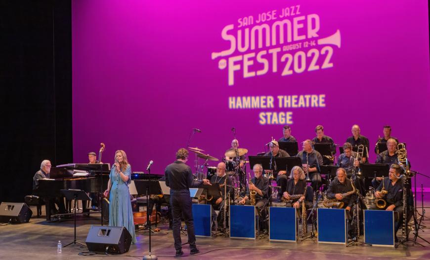 Tierney Sutton fronting the LMR Jazz Orchestra