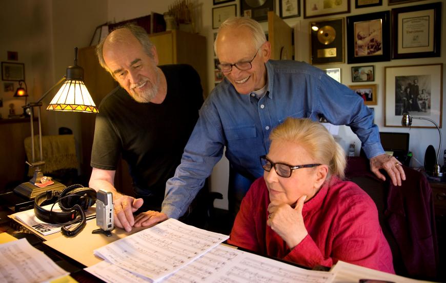 Roger Kellaway working with Alan and Marilyn Bergman