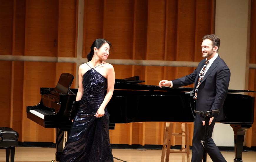 Daniel McGrew and pianist Sophia Zhou