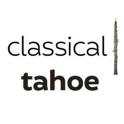 classical tahoe logo in black and white with an image of an oboe