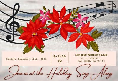 Holiday Sing-Along on December 12, 2021 at 5pm