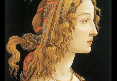 Portrait of a Young Woman, Sandro Botticelli, 1485.
