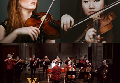 Voices of Music ensemble, Augusta McKay Lodge, and Chloe Kim