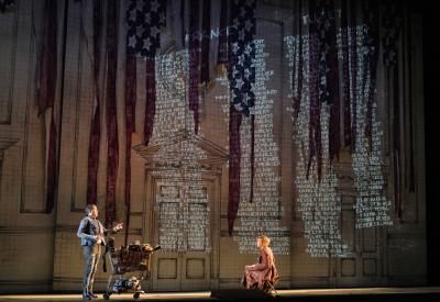 Luca Pisaroni as Leporello and Nicole Car as Donna Elvira in Mozart’s Don Giovanni