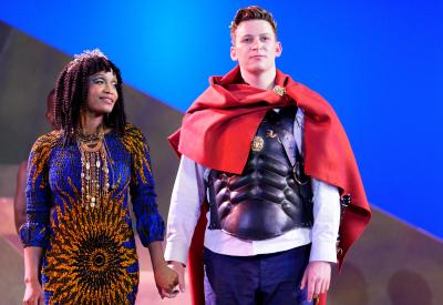 Shawnette Sulker as Cleopatra and Aryeh Nussbaum Cohen