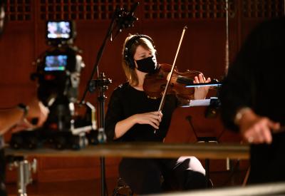 Filming for an SF Symphony project