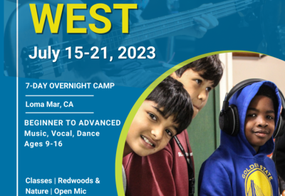 Jam Camp West, Music Vocal and Dance Overnight Camp for ages 9-16 in Northern California.