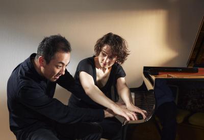 ZOFO pianists Eva-Maria Zimmermann and Keisuke Nakagoshi. 