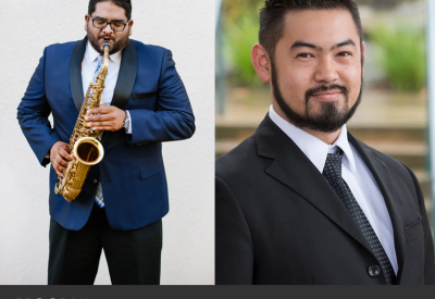 Andrew Harrison and Jason Lo in concert