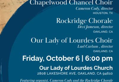 Free Choral Concert at Our Lady of Lourdes Church, Oakland