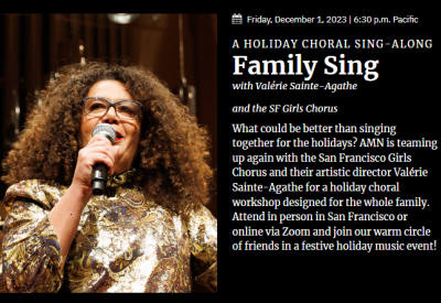 Valérie Sainte-Agathe Conducts Family Sing: A Holiday Sing-A-Long