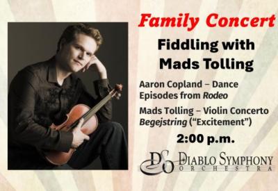 Mads Tolling and Diablo Symphony in family concert "Fiddling with Mads Tolling"